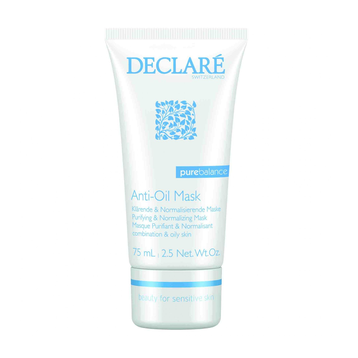 Антисептична маска для обличчя Declare Pure Balance Anti-Oil Mask для комбінованої та жирної шкіри, 75 мл